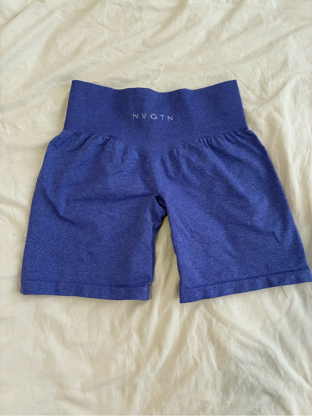 NVGTN Women's High-Rise Indigo Bike Shorts